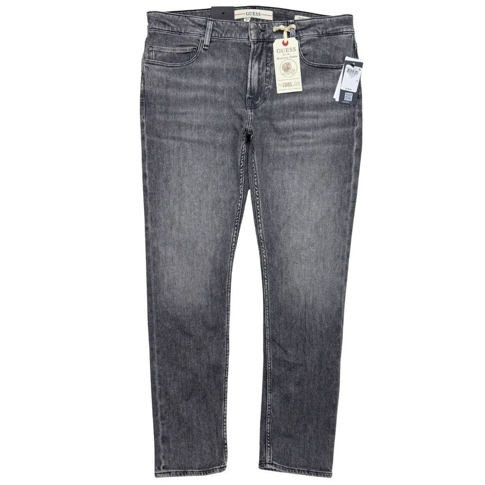 Guess Jeans Cashmere Edition Men's Size 34x29 1981 Super Skinny Chris Gray $158